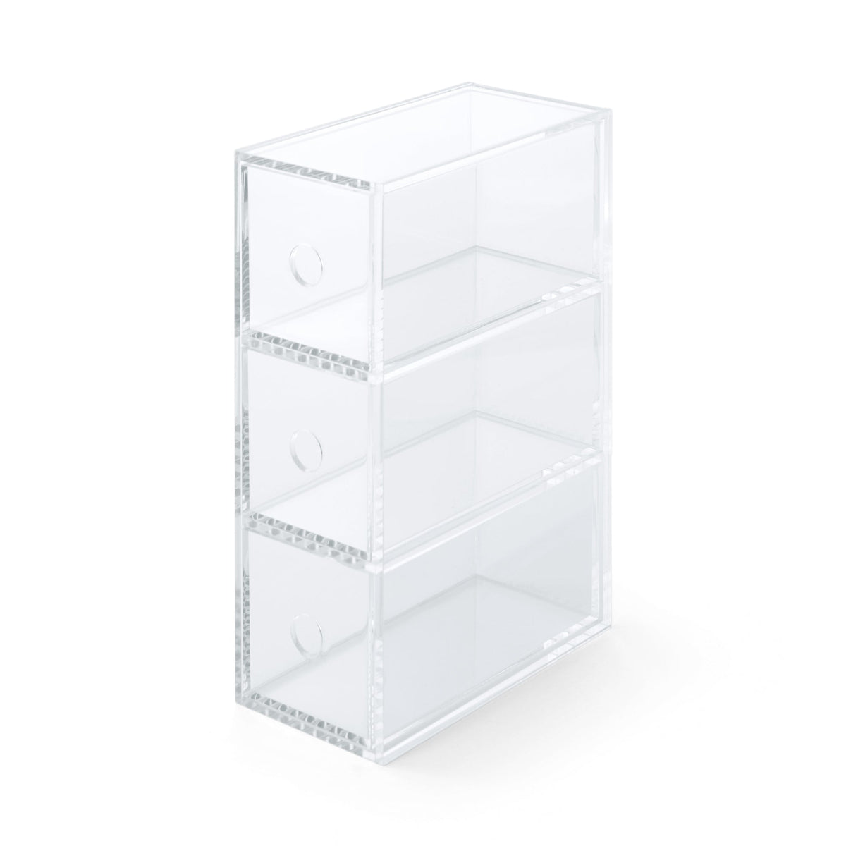 Acrylic Storage 3 Drawers Cubby