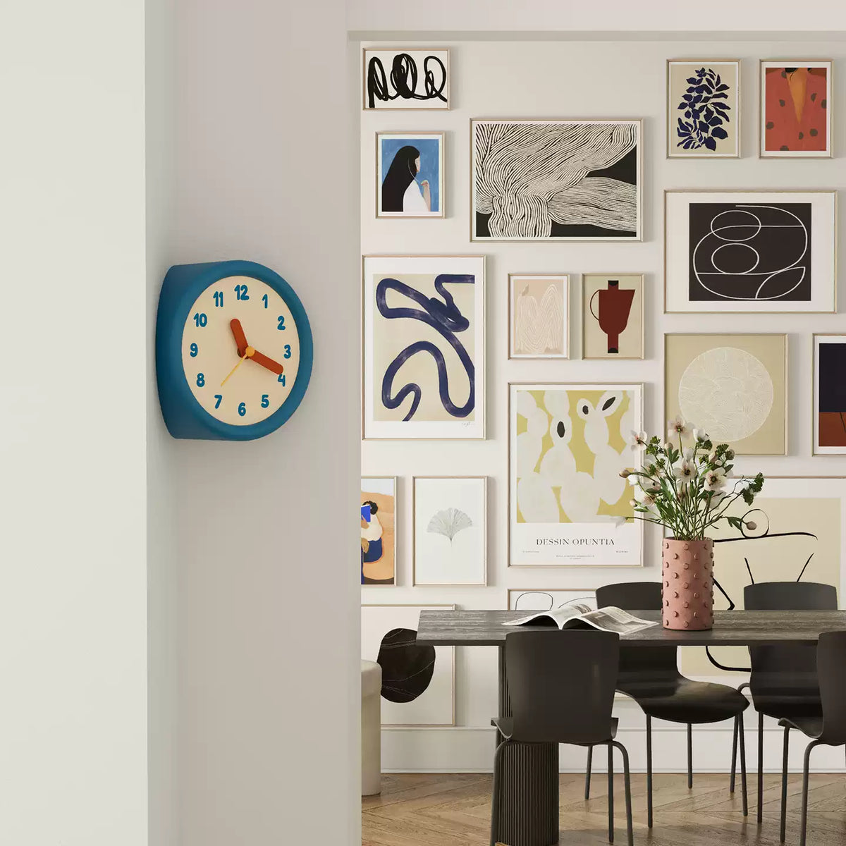 Blue Corner Time Clock