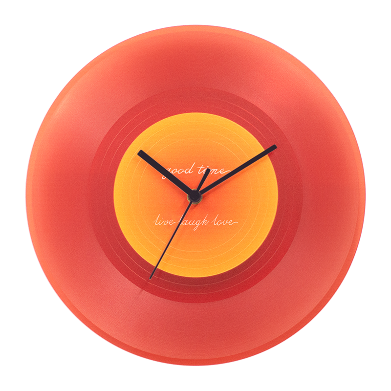 Vinyl Record Clock with Stand